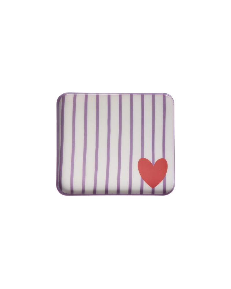 Small Rectangular Metal Tray - Purple