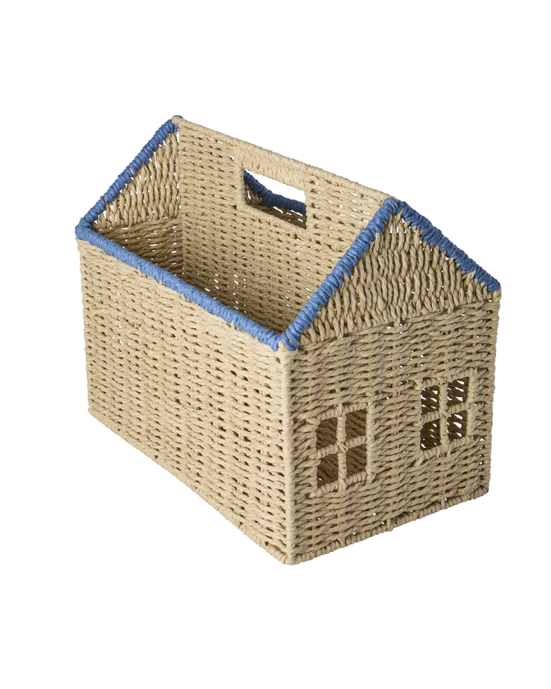 House Paper Book Storage - Blue