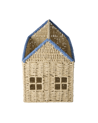 House Paper Book Storage - Blue