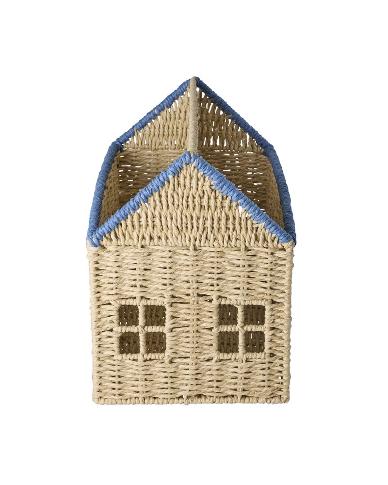 House Paper Book Storage - Blue