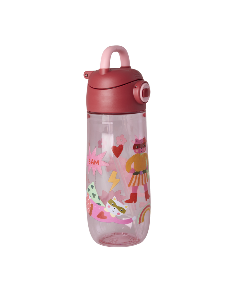 Tritan Drinking Bottle - Pink - Hero Print