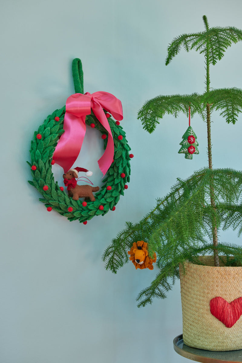 Fabric Christmas Ornament - Green Environment