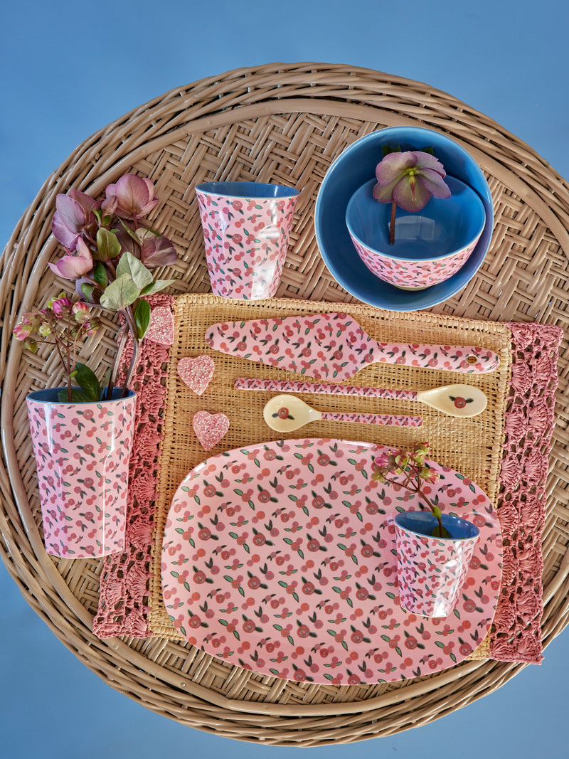 Raffia Tischset - Pink Environment