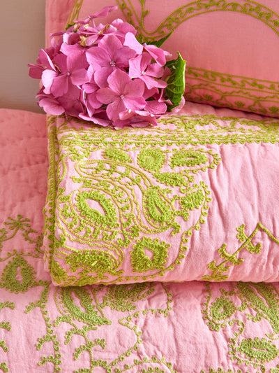 Cotton Bed Sheet - Soft Pink Environment
