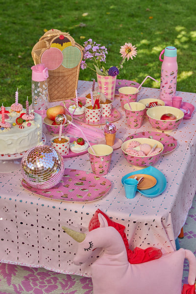 Grande Rettangolare Piatto per bambini - Rosa - Sweet Cake Print Environment