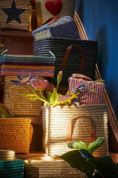 Small Raffia Storage Basket - Natural Environment