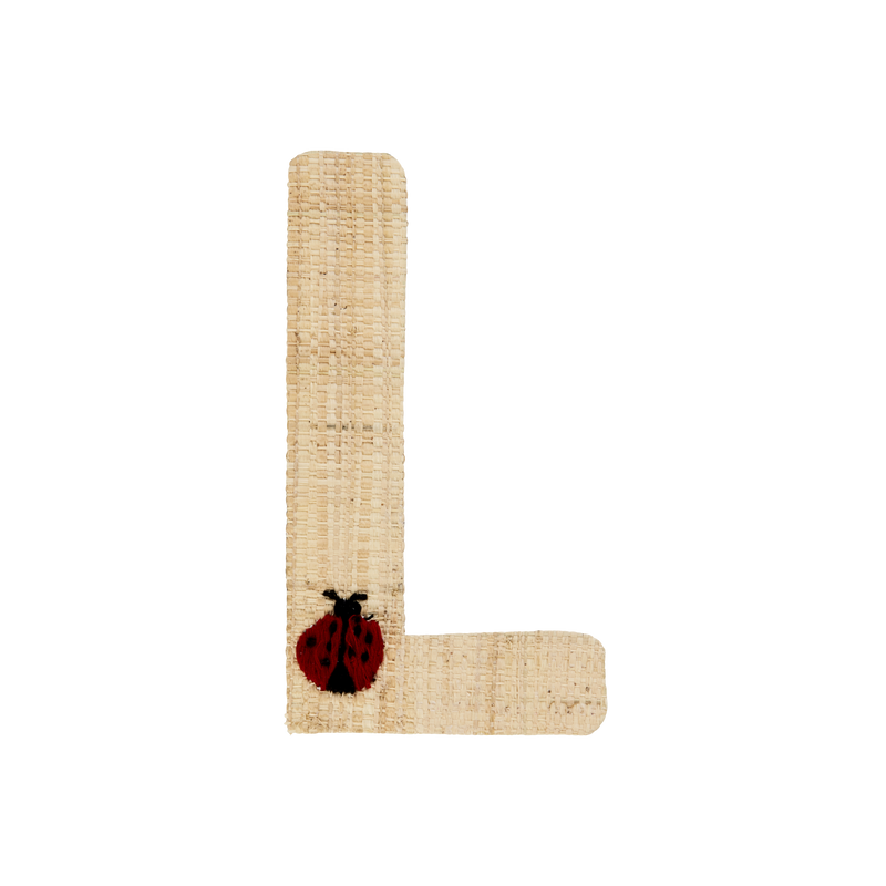 Raphia Autocollants - Naturel - L - Ladybug Embroidery