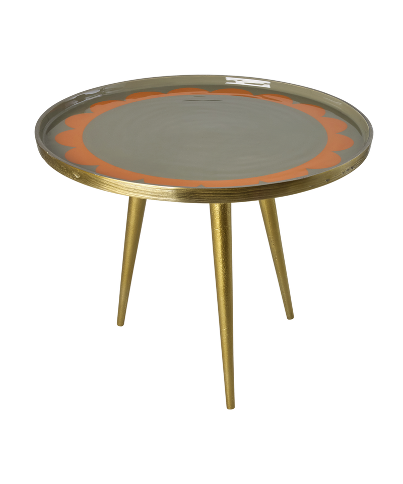 Small Metal Table - Dark Sand