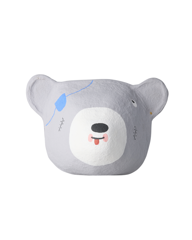 Bear Papier-mâché Wall Decoration - Brown