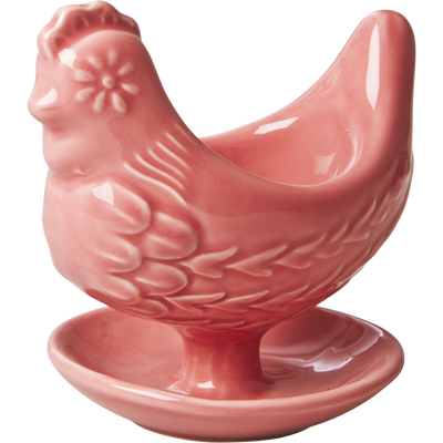 Hen Ceramic Egg Cup - Pink