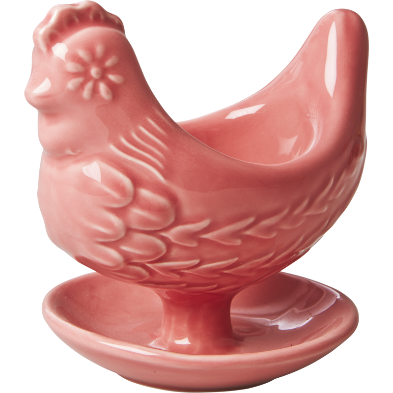 Hen Ceramic Egg Cup - Pink