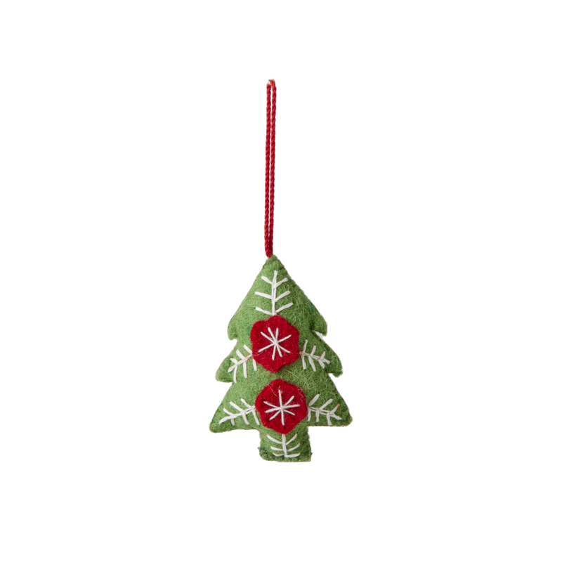 Sapin de Noël Tissu Décoration de Noël - Vert